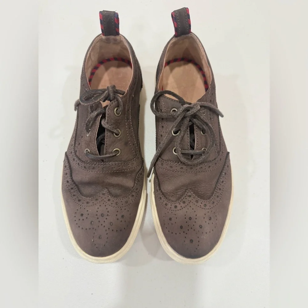 Polo Ralph Lauren Jarrod Brown Leather Oxfords Men Size 7,5 D